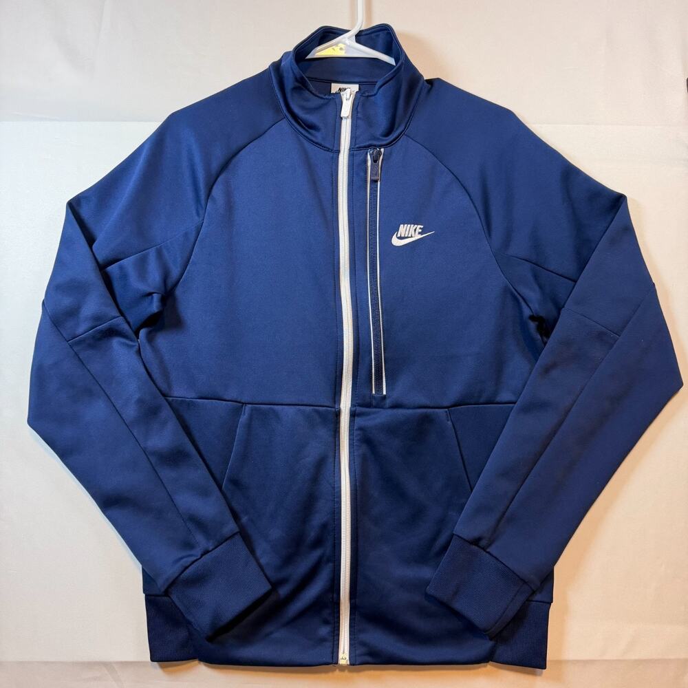 Nike Sportswear N98 Tribute Track Jacket Blue Full Zip Mens Size Small